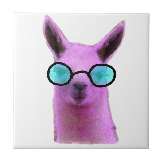 Carreau Llama rose Cool ! (Devant)