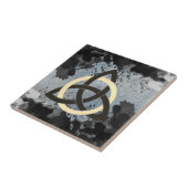 Carreau L'obscurité celtique de noeud de trinité opacifie (Côté)