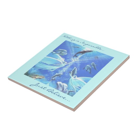 Carreau L'océan rêve la tuile (Côté)