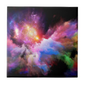 Carreau L'oeuvre Cloud de SlipperyJoe abstraite surre vibr (Devant)