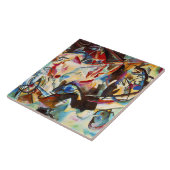 Carreau L'œuvre d'art abstrait de Kandinsky, Composition V (Côté)