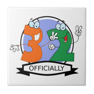 Carreau Logo d'anniversaire officiel 32