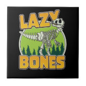 Carreau logo de dessin animé Lazy Bones (Devant)