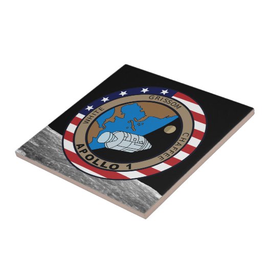 Carreau Logo de patchs de mission Apollo 1 (Côté)