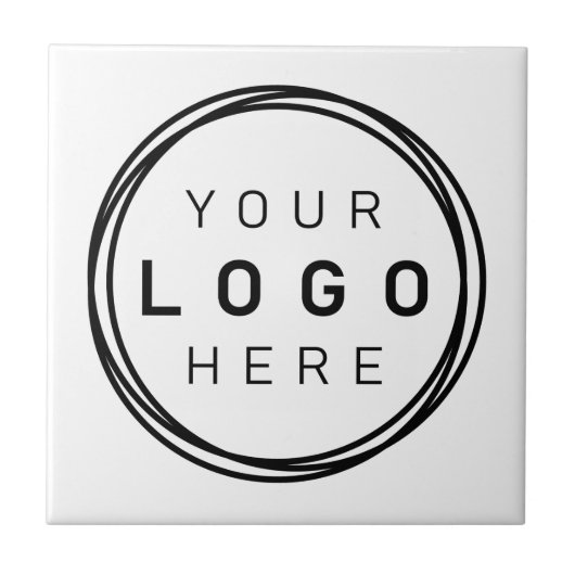 Carreau Logo d'entreprise personnalisé (Devant)