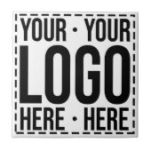 Carreau Logo d'entreprise personnalisé Entreprise Cool mod (Devant)