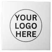 Carreau Logo d'entreprise personnalisé l Blanc professionn (Devant)