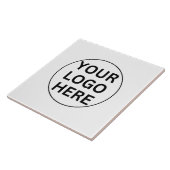 Carreau Logo d'entreprise personnalisé l Blanc professionn (Côté)