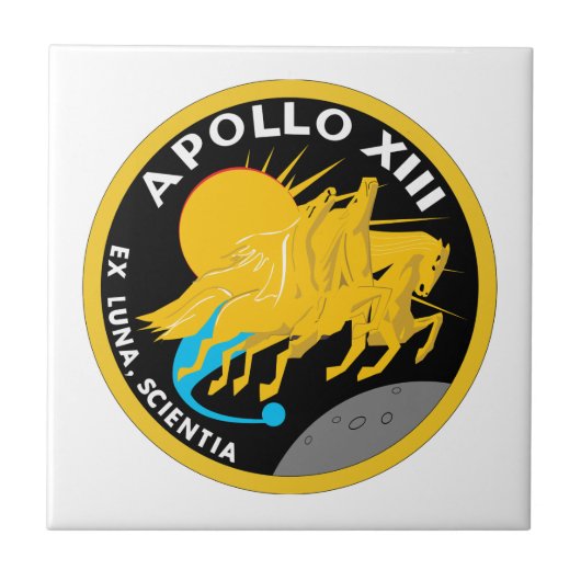 Carreau Logo du patch de mission Apollo 13 NASA (Devant)