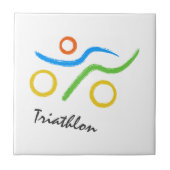 Carreau Logo du triathlon (Devant)