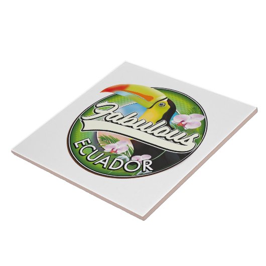 Carreau Logo Magnet Explorer l'Équateur fabuleux (Côté)