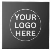 Carreau Logo personnalisé l Professional Promotional Grey (Devant)