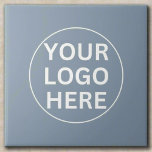 Carreau Logo professionnel Dusty Blue l Marqué<br><div class="desc">Le Dusty Blue Professional Business Logo Branded Ceramic Tile présente un design bleu poussiéreux élégant avec votre logo d'entreprise élégamment affiché. Idéal pour une utilisation dans un décor de bureau ou comme objet promotionnel unique, ce carrelage en céramique combine style et fonctionnalité, mettant en valeur votre marque de manière sophistiquée....</div>