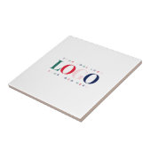 Carreau Logo Rectangle Entreprise Personnalisé Coloré (Côté)