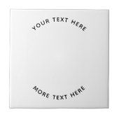 Carreau Logo simple - Entreprise de texte personnalisé (Devant)