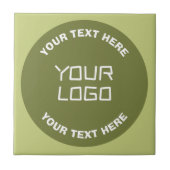 Carreau Logo téléchargé ou design & texte modifiable Toute (Devant)