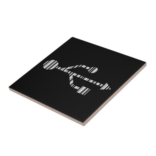 Carreau LOGO USB CODE BARRE Conception de modèle de code-b (Côté)