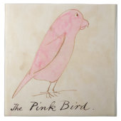 Carreau L'oiseau rose, de 'seize dessins de BIR comique (Devant)