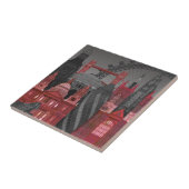 Carreau London Elevages by Night - Rouge (Côté)