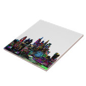 Carreau Londres, Angleterre en graffiti (Côté)