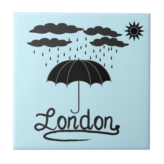Carreau Londres | sous un parapluie (Devant)