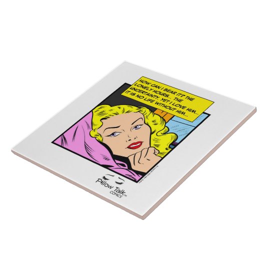 Carreau Lonely Hearts Retro Romance Comic (Côté)