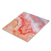 Carreau L'or rose de luxe rougissent agate minérale (Côté)