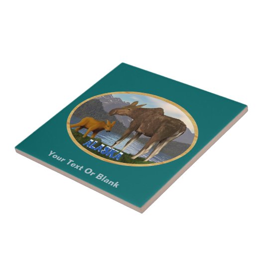 Carreau L'orignal dans le pré (Côté)