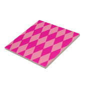 Carreau Losanges Damier Rose Clair et Foncé Harlequin  (Côté)