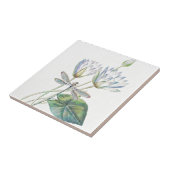 Carreau Lotus et libellule (Côté)