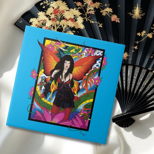 Carreau Lotus Fairy Chinese Water Dragon