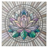 Carreau Lotus Flower Mosaic Art (Devant)