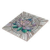 Carreau Lotus Flower Mosaic Art (Côté)
