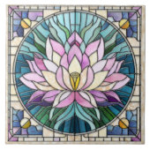 Carreau Lotus Flower Mosaic Art (Devant)