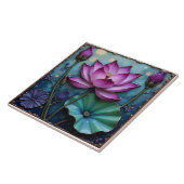 Carreau Lotus rose vif (Côté)