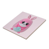 Carreau Lou Lou. Une créature douce, rose (Côté)