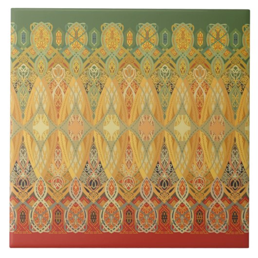 Carreau Louis Sullivan "frise de botte " (Devant)