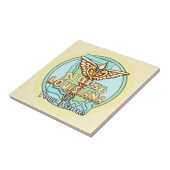 Carreau Louisiana Caduceus Nurse Tile (Côté)