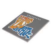 Carreau Louisiane surnom Word Art (Côté)