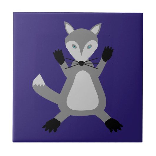 Carreau Loup d'Halloween mignon (Devant)