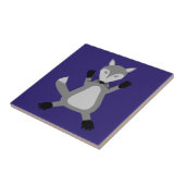 Carreau Loup d'Halloween mignon (Côté)