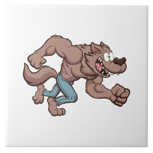 Carreau Loup-garou en course (Devant)