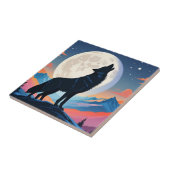 Carreau Loup hurlant Sur La Lune (Côté)