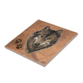 Carreau Loup, Loups, Nature, Faune, Aquarelle Animal (Côté)