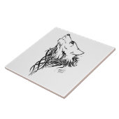 Carreau Loup noir de la tribu Howl (Côté)