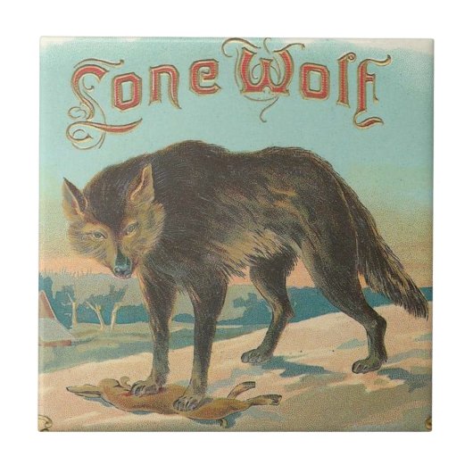 Carreau Loup solitaire (Devant)
