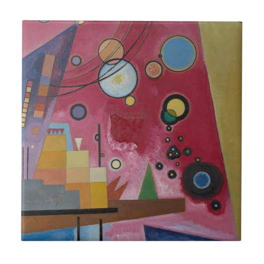 Carreau Lourde Rouge par Wassily Kandinsky (Devant)