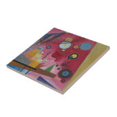 Carreau Lourde Rouge par Wassily Kandinsky (Côté)