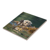 Carreau Loutre de mer de ondulation (Côté)