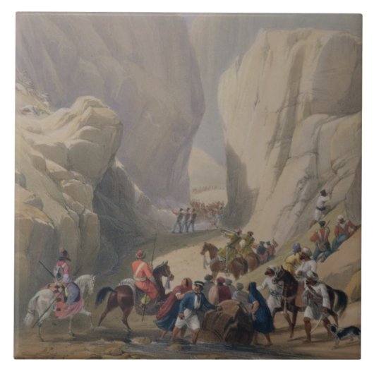 Carreau L'ouverture dans le passage étroit au-dessus du (Devant)